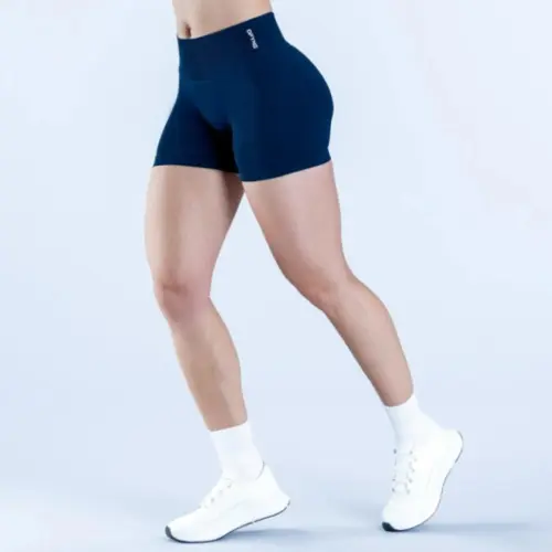 Seamless Scrunch Gym Shorts - Low Rise Booty Lifting Workout Shorts, High Performance Stretch Nylon Fitness Apparel