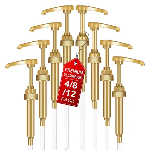 Coffee Syrup Pump Dispenser Set, Suitable for 38/400 Bottles, Ideal for Coffee Bars, Cafes & Home Bars, Durable Design, Coffee Bar Accessories, Kitchen Supplies, Dispensers Set