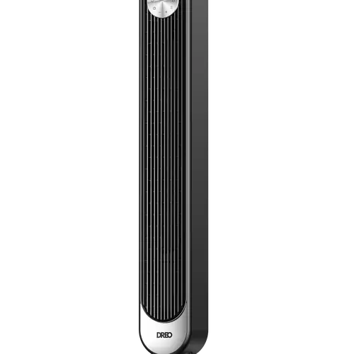 DREO 42in Tall Adjustable Bladeless Tower Fan for Bedroom - DC Motor (1580rpm), 28ft/s Cool Airflow, 20dB Quiet, Oscillating, Remote Control (36ft Range), 9 Speeds, 4 Modes, 12H Timer, LED Display, Easy-Remove, Indoor Use Home Appliance for Office Decor