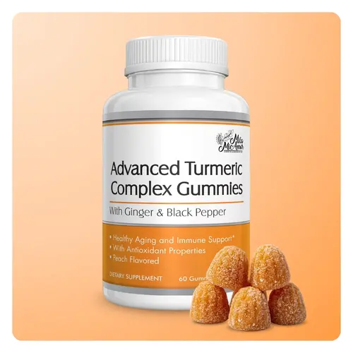 Advanced Turmeric Complex Gummies | Immune Support, Antioxidant Power & Daily Wellness | 60 Gummies