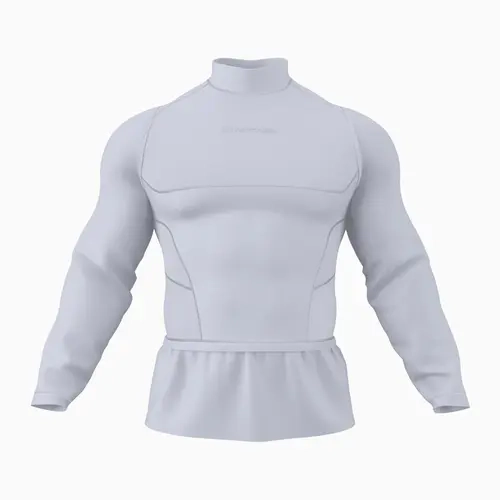 Compression+ Long Sleeve Turtleneck Shirt - Tight-Fit Base Layer with Loose Attachment, Mesh Panels Ventilation, 88% Polyester 12% Elastane, Patent Pending Compression+ Tech for Outdoor Sports & Full-Length Wear