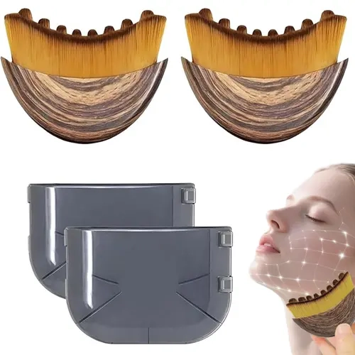 1PCS New Lymphatic Contour Face Brush, Lymphatic Drainage Massager for Face, Ergonomically Designed to Fit The Skin Precisely and Relieve Fatigue