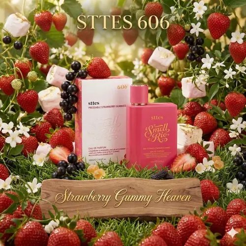 Sttes Smell Rio Perfume 606# (Pressable StrawberryGummies) Hair Perfume for Women - Long-LastingStrawberry, Candy, Vanilla & Marshmallow GourmandFragrance Eau de Parfum 100ml (3.4 fl oz)