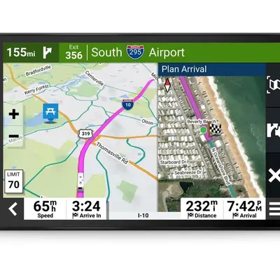 Garmin RV 1095, Extra-Large, Easy-to-Read 10 GPS RV Navigator, Custom RV Routing, High-Resolution Birdseye Satellite Imagery, Directory of RV Parks and Services, Landscape or Portrait View Display