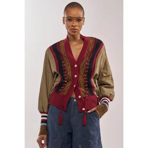 NEW DAY COLORBLOCK CARDIGAN