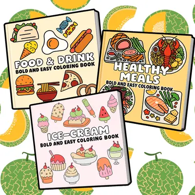 Coloring Books - Bold, Easy-to-Use Art Supplies with Simple Lines for Stress Relief, Office Stationery & Computers-Office Equipment Supplies