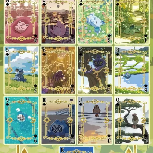 Pokémon 151 Art Poker Cards – Full Deck Set | Japanese Artist Illustrated | Collector Edition Playing Cards