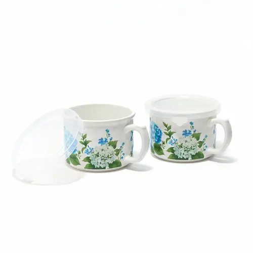 Temp-tations Set of (2) 16-oz Seal the Meal Mugs