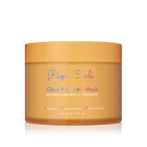 Rizos Curls Gloss + Repair Mask for sealing split ends, reducing frizz and instant gloss
