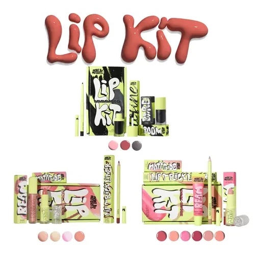 Made By Mitchell Mood Series Lip Makeup Kit, Lip Liner, Lip Gloss & Cosmetic Set, Beauty Sets
