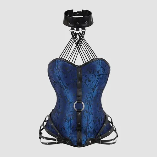 Avidlove Women's 1980s-Style 11-Bone Cotton Corset with Side Zipper