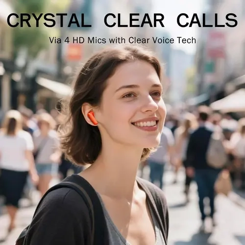CMF by Nothing 2026 New Electronic True Wireless Hybrid Waterproof Portable Earbuds, CMF Buds 2a Bluetooth Earphones, 12.4 mm Custom Dynamic Driver, 42 dB Active Noise Cancellation, 4 HD Mics with Enhanced Voice Technology
