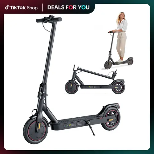 Adult Foldable Lithium Battery Motorized Scooter - 500W High Performance, 18 MPH, 21 mi Range, 8.5-Inch Pneumatic Tires, Dual Brakes, LED Headlights, Rear Warning Lights, 7800mAh, IP65 Splash-Proof Rides, Portable Commuting Scooter W3, 220lb Capacity