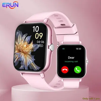 ERUN Multifunctional Smartwatch, Fashionable Digital Touchscreen Watch with Multiple Sports Modes, Fitness Tracker Wristwatch for Men and Women, Android Wearable Sports Tracking Wristwatch