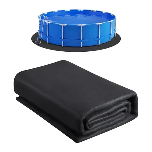 VEVOR 15ft Round Pool Liner Pad, Pool Liner Pad for Above Ground Swimming Pools, Extra-Thick Pool Mat, Prevents Punctures, Recycled Geotextile Material Underlayment Pad, Extend Liner Life#SohoChic