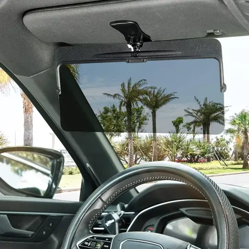 OYTUTUS Sun Visor Extender for Cars, Polarized Sun Visor Extender Universal Sun Blocker UV400, Adjustable Visor Extension for Car Visor,Double-Clip,Anti Glare Stray Light