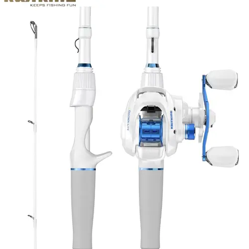 [SummerWins] KastKing Centron Lite Fishing Combo OR Spartacus II Plus Combo| – IM6 Graphite 2-Piece Rod, Stainless Steel Guides with Ceramic Rings, Contoured EVA Handles, Split or Full Rear Handle SummerVibes,Summer Survivals,4th of july accessories summe