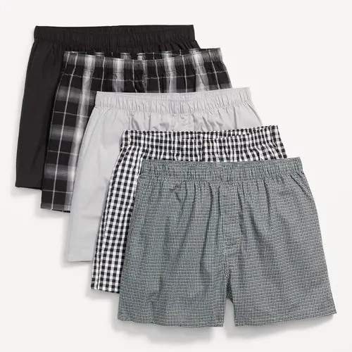 Old Navy Men's 5-Pack Soft-Washed Boxer Shorts -- 3.75-inch inseam