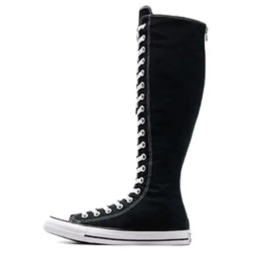 Converse Unisex Chuck Taylor All Star XX High Canvas Sneakers - Black/Natural Ivory, Vintage-Feel Solid Casual Shoes, Women's US M 4 Walking Footwear, No Excessive Promotional Terms