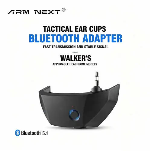 ARM NEXT Bluetooth Adapter - Bluetooth Signal Receiver for Walker's Razors W1 Headphones & Howard Lei, ABS Material Audio Accessory, Outdoor Safe Music MOD, Accessories