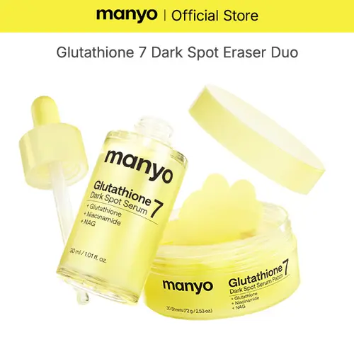 [Intensive Dark Spot Care] Glutathione 7 Dark Spot Eraser Duo, Glutathione 7 Serum + Patch, Niacinamide, Korean Skincare