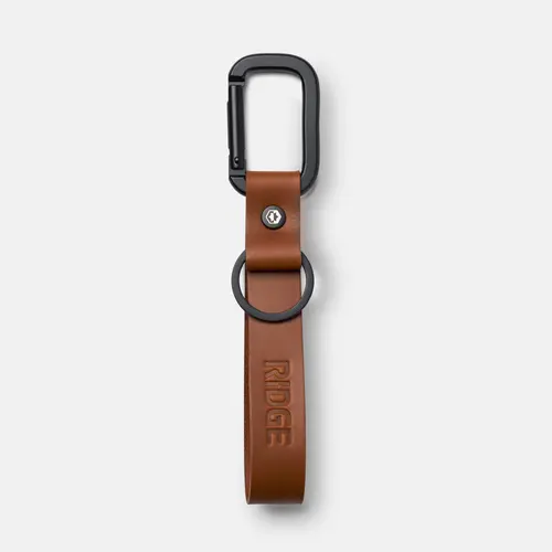 Ridge Leather Keychain | Premium Full-Grain Leather | EDC Key Organizer | Minimalist Key Holder | Slim Everyday Carry Accessory | Pairs with Ridge Wallet | Best Gift Idea
