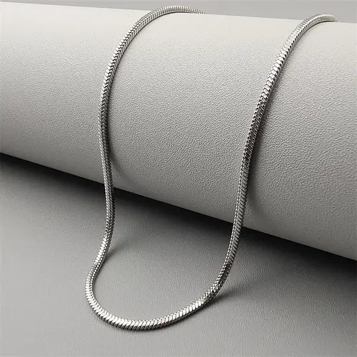 Unisex Minimalist Geometric Elegant Multi-Layer Adjustable Snake Chains Necklace - Durable Scratch-Resistant Titanium Steel, Lobster Clasp, 20-24in with 5cm Extension (23.65in Max), Long Fashionable Accessory for Daily Wear