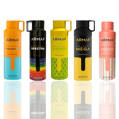 odyssey limoni deodorant + odyssey mega deodorant + odyssey mandarin deodorant + odyssey spectra deodorant + odyssey candee deodorant -- 5 piece bundle