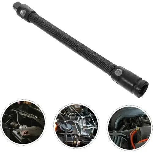 1/2 in Impact-Resistant Flexible Wrench Extender Tool, Swivel Socket Extension Bar Set for Automotive Repair, Mechanic Hand Tools