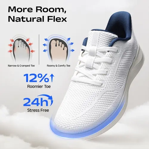 BRUNO MARC Men's Low-Top Knit Slip-On Athletic Soft Breathable Footwear - Sports Shoes, Walking/Training Shoes for Casual Wear, Athletic Training