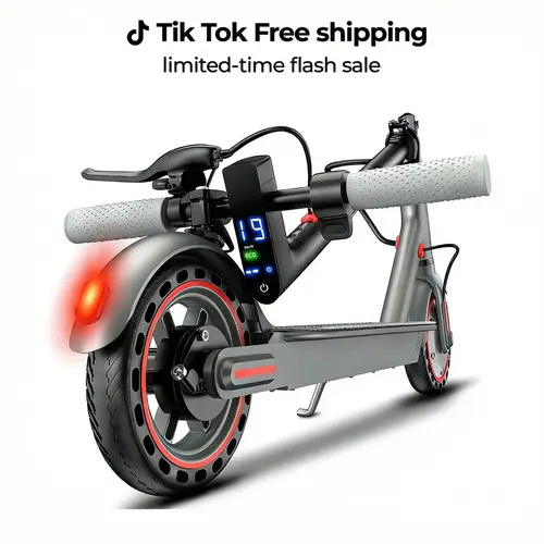 Electric Scooter --19 MPH Max Speed, 8.5''Honeycomb Solid Tires, 350W Motor, 12 Miles Range,Adjustable Speed Foldable Commuter Scooter with Dual Braking System &App Control School Scooters