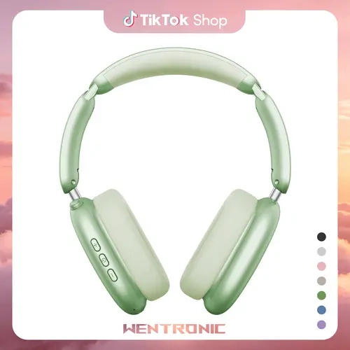 WENTRONIC Y02 Over-Ear Active Cancelling Wireless Headphones (Headset) - High Quality Audio, 60H Playtime, Blocking Noise Function, Foldable Design, Soft Earpads, Built-in Mic, 3.5mm Jack, Waterproof, Mobile Call Support, iOS/Android/PC Compatible