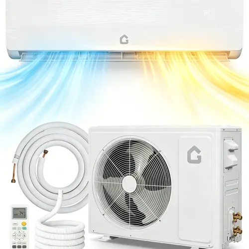 Garvee 18K/12K/9K BTU Ductless Wall Mounted Mini Split Air Conditioner & Heater – 19 SEER2 Inverter, Quiet Operation, Pre-Charged, WiFi & Alexa Enabled, Cools up to 1250 Sq.Ft, 230V, Installation Kit Included – White