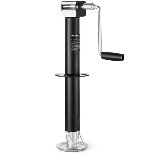 【DealsForYouDays】VEVOR 5,000 lbs A-Frame Trailer Jack, 15-in Vertical Travel Lift Jack with 7-Level Drop Leg, 7 Pre-Drilled Holes & Drill Socket, Cordless Drill Compatible Tools and Gadgets for Utility Trailers, Work Tools, Vehicle Accessories