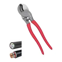 VEVOR High Leverage Cable Cutter - 9-1/4" Size (9.25 x 1.96 in), Compact Forged Blades, PVC-Coated Effort-Reducing Grip Handles, Mechanic Tools for Automotive Wiring, Cuts 4/0 Aluminum, 2/0 Copper, 24AWG Telecom Cables