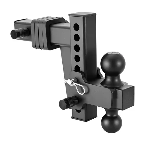 【toolupgrade】VEVOR Adjustable Trailer Hitch,Fit 2 Inch ReceiverTrailer Hitch Mount with 2 Inch & 2-5/16 Inch Balls15000 lbs GTW6 Inch DropTowing Ball Mounts for RVsOff-Road Vehicles and TrucksBlack, Ball Hitch, Outdoor