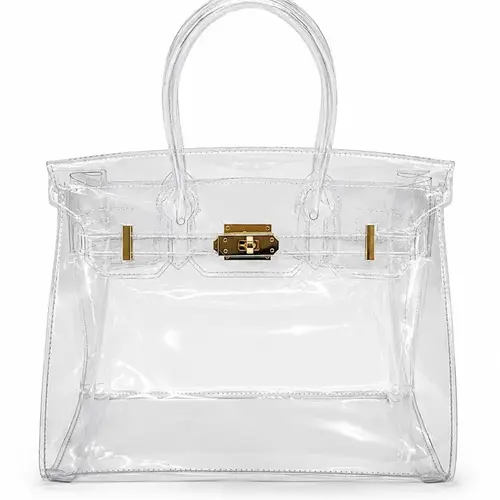 Transparent Jelly Women's Bag, Lightweight Handbag, Casual Fashion Bag, Large Capacity Beach Bag, Concert Bag, Airport Friendly, Stylish and Practical