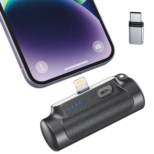 Fall Deals For You,Portable Charger, Power Bank, 6500mAh Mini Ultra Compact Portable Phone Charger Battery Pack for iPhone，Samsung S22 S21 Google iPad etc Accessories Smartphone(Black)