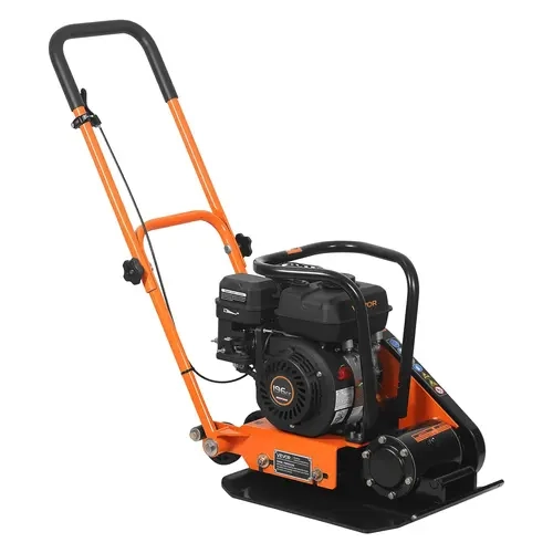【toolupgrade】VEVOR Gasoline-Powered Walk-Behind Plate Compactor Tools, 6.5 HP 196CC Gas Engine, 5600 VPM Ramming, 2360 lbs Force, 20.1x15 in Plate, 0.5 L Capacity, Non-Slip Handle, EPA-Certified, 95 Octane Ready, Durable Construction for Paver Landscaping