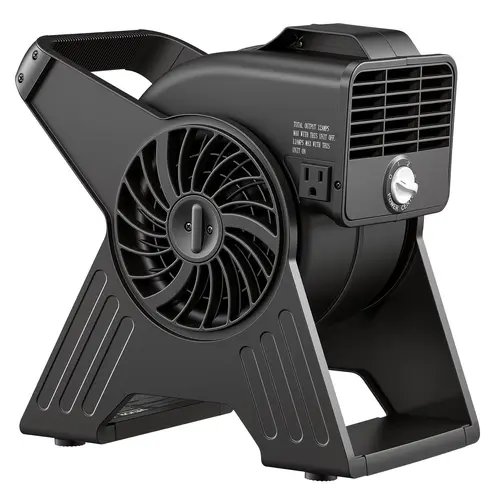 VEVOR 13 In Portable Utility Floor Blower Fan with Handle, 3 Speed Settings, 300 CFM Max, Adjustable Angle, Daisy-Chaining, Lightweight for Drying & Air Circulation, Father's Day Gifts