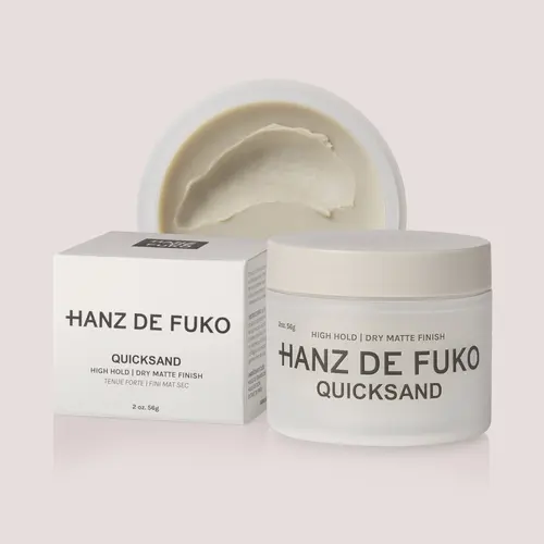 Hanz De Fuko QUICKSAND Hair Wax Styler - Unisex Haircare Product with Extra Strong Hold, Dry Matte Finish, Eucalyptus, Diatomaceous Earth, Oil Control, Texture Enhancement, Silicone-Free Formula, 60Ml, Beachy Salt Look, Root Lift, Second-Day Wearability