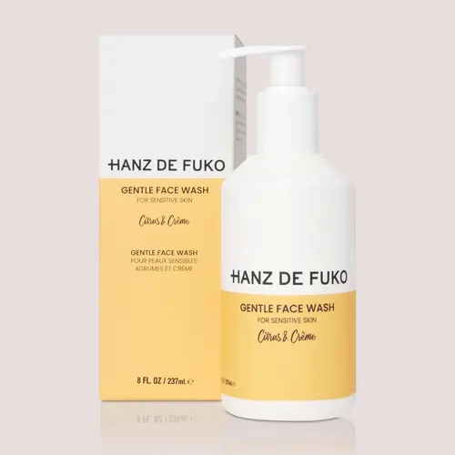 Hanz De Fuko Gentle Plant-Based Chamomile Facial Cleanser (8oz) - Skin Care, Non-Greasy, Sensitive Formulas, Face Soap, Vitamin C, Salvia Officinalis Leaf Extract, Citrus Aurantium Dulcis Peel Oil, Shea, Blemish Fighter, Anti-Aging, Skin Repair