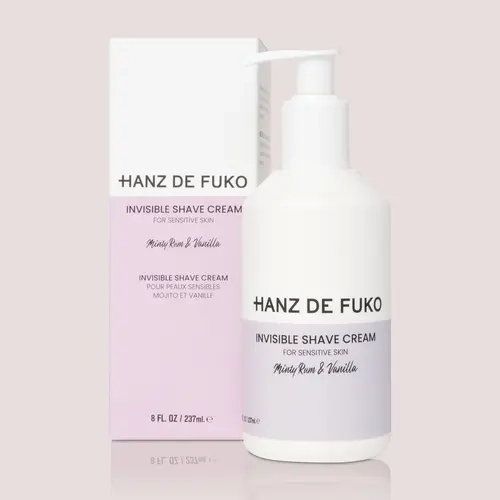 Hanz De Fuko Men's Golden Cream Skin-Safe Shaving Foam & Aftershave Exfoliating Cleanser - 237ml Squeeze Bottle, Hydrating Sulfate & Paraben-Free, Shave Bumps Solution with Anti-Oxidant Olive, Shea, Avocado, Burdock Root, Pomegranate Extracts