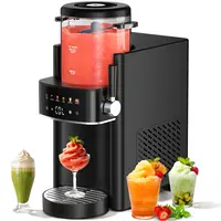 S1 Slushie Machine for Home, No Ice Needed Frozen Drink Maker & Ice Cream Maker, 6-in-1 Countertop Slushy Machine with 40oz Capacity for Milkshakes, Frappé, Summer Drinks & BBQ Parties