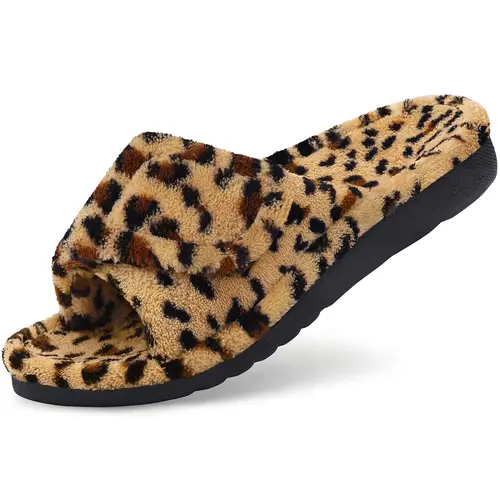 KIDMI Orthopedic Slippers for Women Open-Toe Slippers – Stylish Classic Slides with Soft Memory Foam,Non-Slip Rubber Sole,Arch Support,Perfect Cozy Footwear,Girl Fur Flipflop Walking Shoes Fluffy Modern Sleeper Slip On Clog, Everyday Indoor Outdoor Wear