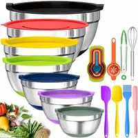 【Independence Day Special 】, DealsforYouDays, 7-piece kitchen set - silicone non-slip salad bowls and tableware set, suitable for family gatherings, picnics and summer parties. Gift, daily prizes, SummerWins