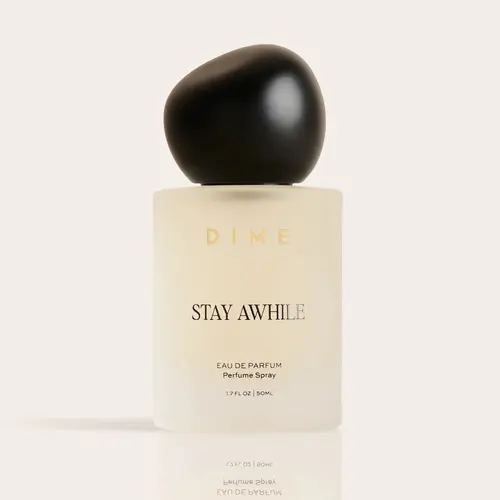 DIME Stay Awhile Eau de Parfum | Warm Vanilla Pistachio Gourmand Perfume | Clean, Vegan Long-Lasting Fragrance