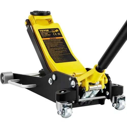VEVOR Low Profile Aluminum-Steel Dual-Pump Hydraulic Racing Floor Jack, ASME PALD-2014 Certified, 45" Handle Eases Effort, Car Repair Tools for Automotive Maintenance, Handles Cars, Trucks, SUVs
