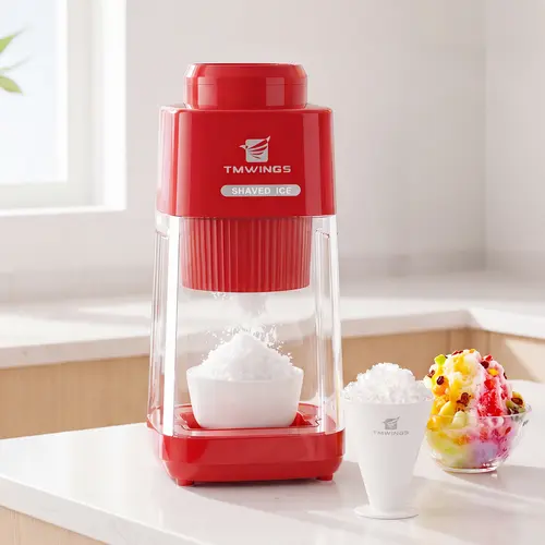 Summervibes [NEW] TMWINGS Electric Ice Shaver and Crusher – Portable Snow Cone & Slushy Maker with Stainless Steel Blades, One-Touch Operation, Easy to Clean – for Summer Drinks, Cocktails, Kitchen, Parties