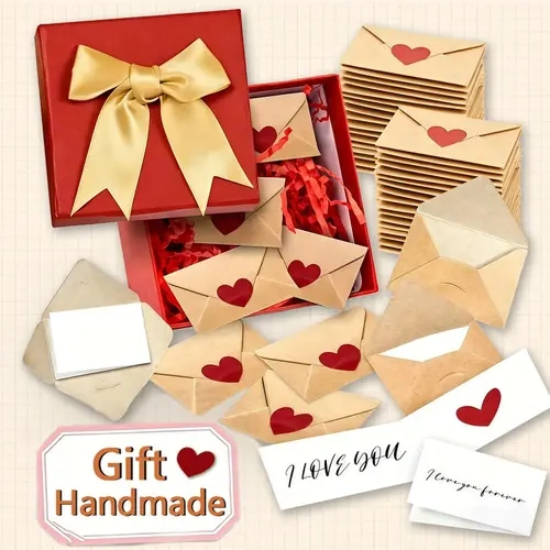 DIY Love Notes Gifts Box -Cute Open When Letters & Mini Envelopes -Unique Long Distance Gift for Him Boyfriend Father's Day Gifts Anniversary Graduation Wedding Birthday